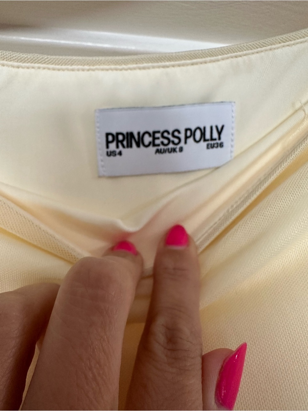 Caviar Tie Waist Maxi Skirt Princess Polly Lemon - Picture 3 of 7